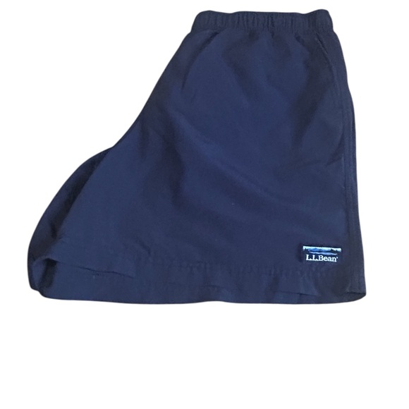 L.L.Bean Navy Nylon Mesh Lined Swim Shorts Mens Large - Picture 3 of 11